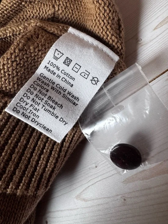 NWT- Jamie Kay Caramel Cream Dottie sweater 1 yr - Picture 3 of 4